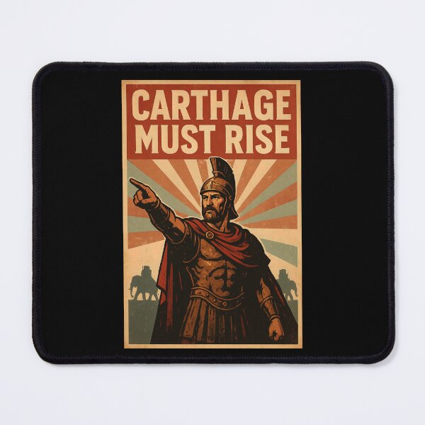 Item preview, Carthage Must Rise Vintage Propaganda Poster designed and sold by Retr0Tshirts.