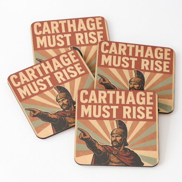 Item preview, Carthage Must Rise Vintage Propaganda Poster designed and sold by Retr0Tshirts.