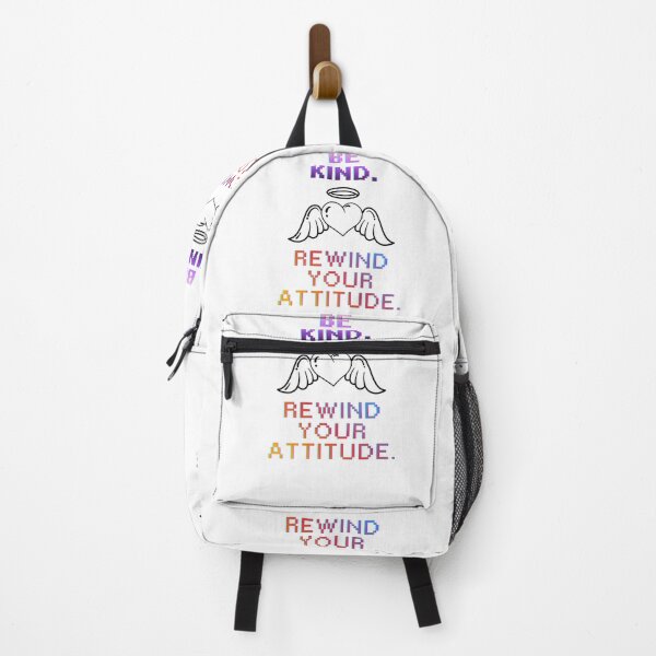 Item preview, Be Kind Rewind Your Attitude pink Quote designed and sold by SloganSauce.
