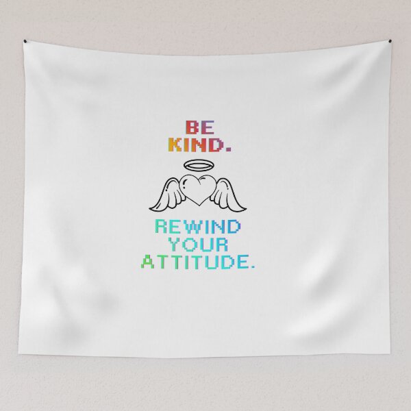 Item preview, Be Kind Rewind Your Attitude cool Quote designed and sold by SloganSauce.