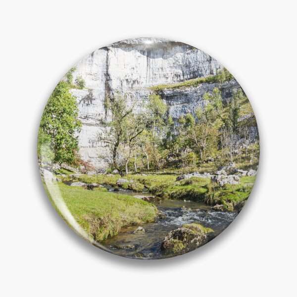 Item preview, Scenic Limestone Cliff by River At Malham Cove, Yorkshire, England designed and sold by Paul Thompson Photography.