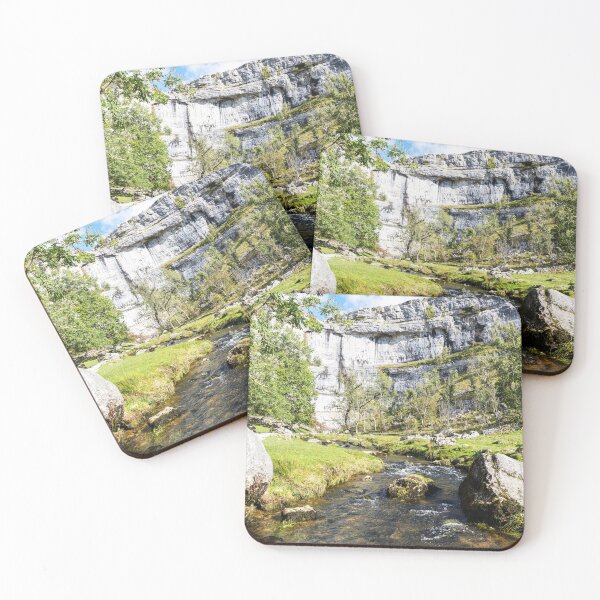 Item preview, Scenic Limestone Cliff by River At Malham Cove, Yorkshire, England designed and sold by Paul Thompson Photography.