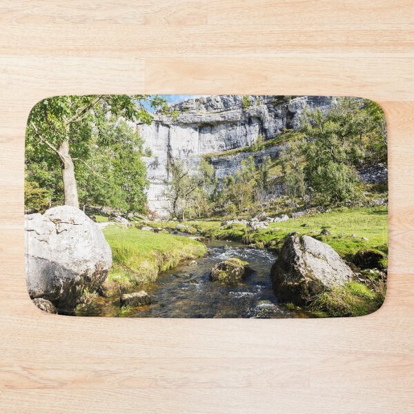 Item preview, Scenic Limestone Cliff by River At Malham Cove, Yorkshire, England designed and sold by Paul Thompson Photography.