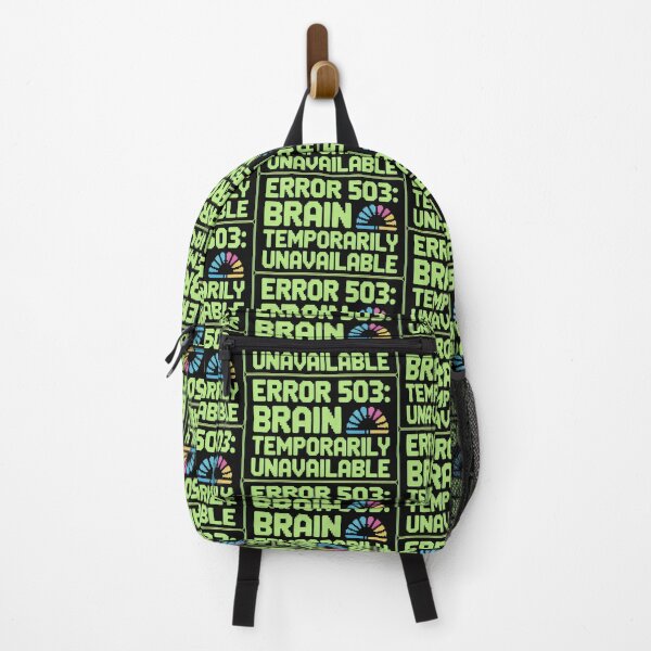 Item preview, Error 503 Brain Temporarily Unavailable Pixel Design designed and sold by SplashTastic.