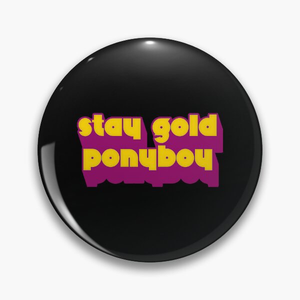 Item preview, The Outsiders Bold Purple Stay Gold Text designed and sold by ANTYDEPAUL.