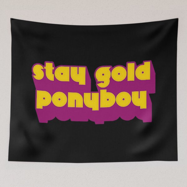 Item preview, The Outsiders Bold Purple Stay Gold Text designed and sold by ANTYDEPAUL.