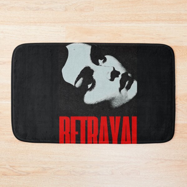 Item preview, Gritty Monochrome Portrait Poster with Bold Red Betrayal Theme designed and sold by Highlight-art.