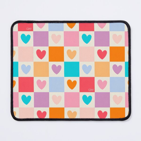 Item preview, Colorful Heart Checkered Pattern designed and sold by Colorville.
