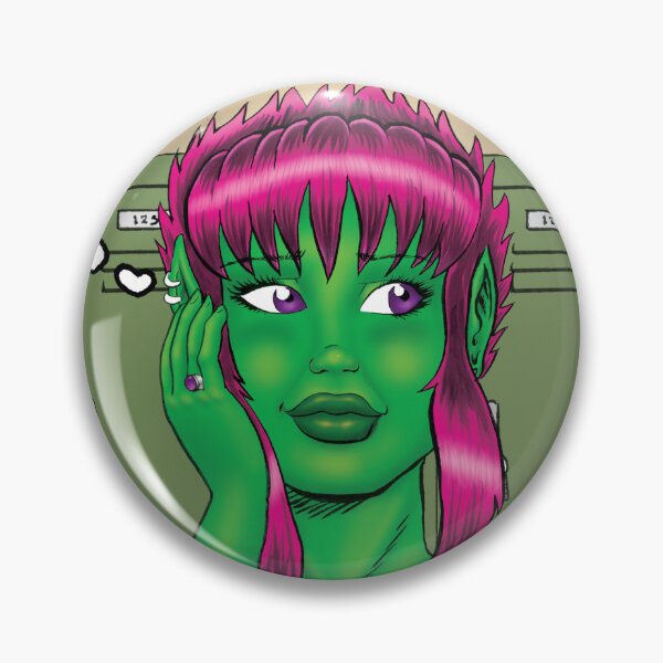 Item preview, Suzi blushing pin designed and sold by J-Mobius.