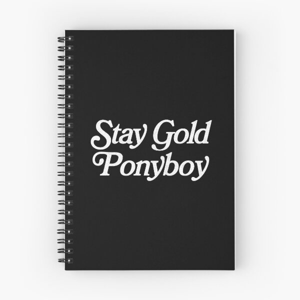 Item preview, The Outsiders Light Blue Stay Gold Typography designed and sold by ANTYDEPAUL.