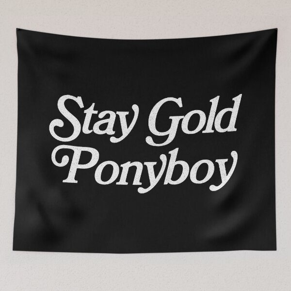 Item preview, The Outsiders Light Blue Stay Gold Typography designed and sold by ANTYDEPAUL.