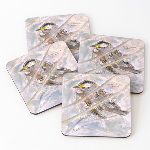 Item preview, White-throated Sparrow in Winter designed and sold by Birds of Inwood.