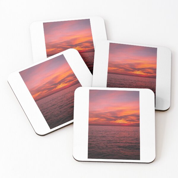 Item preview, Colourful Sunset Over A Calm Sea Photographic Print designed and sold by Mother-Nature65.