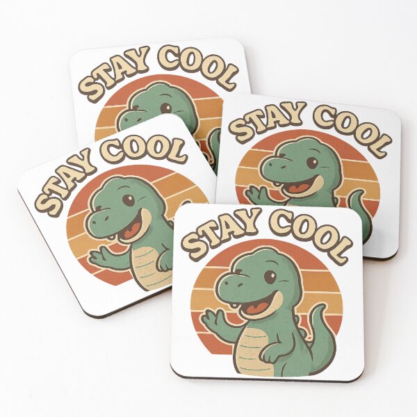 Item preview, Stay Cool Retro Dinosaur designed and sold by VibeLab_Art.