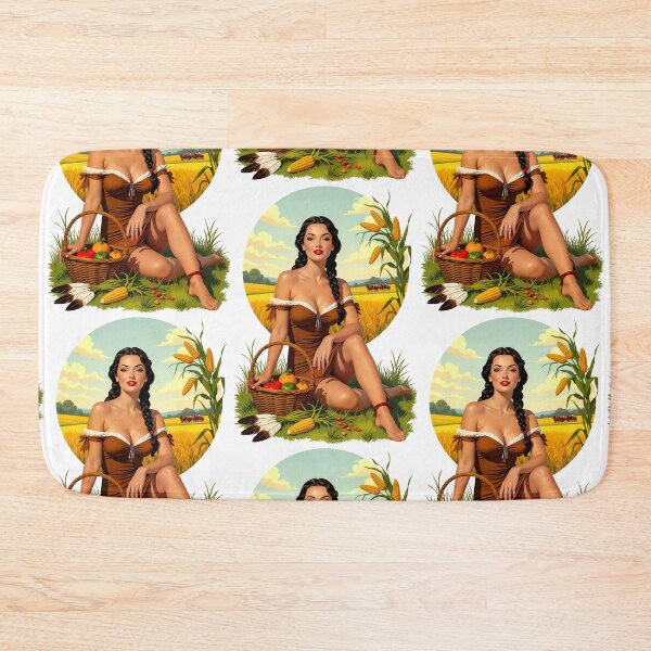 Item preview, Harvest Sunset Pinup – Vintage Thanksgiving Field Art designed and sold by Lightning-Lace.