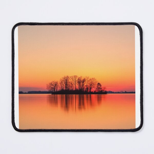 Item preview, Reflected Sunset Over An Island Sea Photographic Print designed and sold by Mother-Nature65.