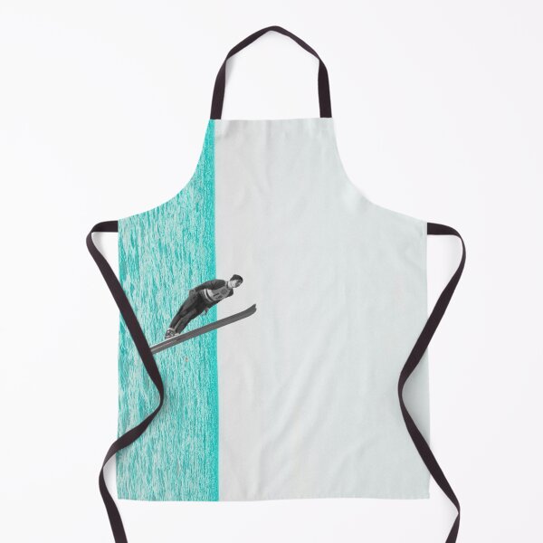 Item preview, Collage Skiing Turquoise Water Minimalist Aesthetic. designed and sold by ElizabethCoelho.