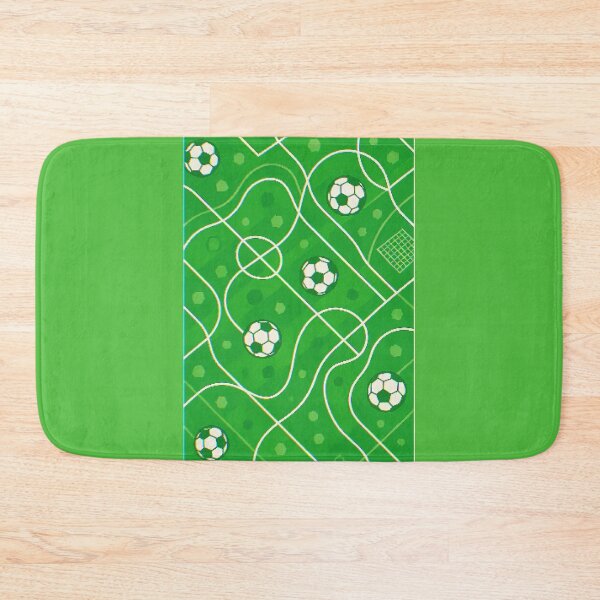 Item preview, Fun videogame soccer field pattern  designed and sold by Moonshroomarts.