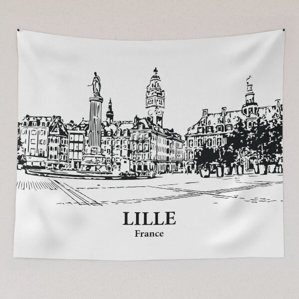 Item preview, Lille - France designed and sold by Lakeric Cityscapes.