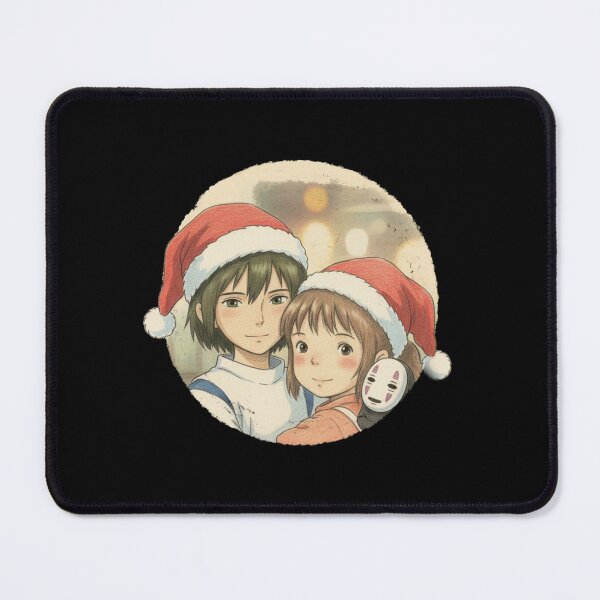 Item preview, HAKU CHIHIRO AND NO FACE WITH SANTA HATS designed and sold by LIS AND MELIVERSO.