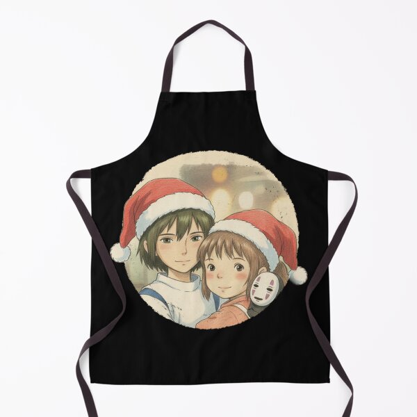 Item preview, HAKU CHIHIRO AND NO FACE WITH SANTA HATS designed and sold by LIS AND MELIVERSO.
