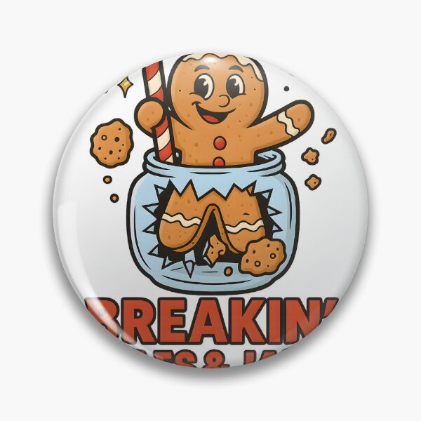 Item preview, Breakin’ Rules & Jars – Funny Gingerbread Art designed and sold by SoulenCify.
