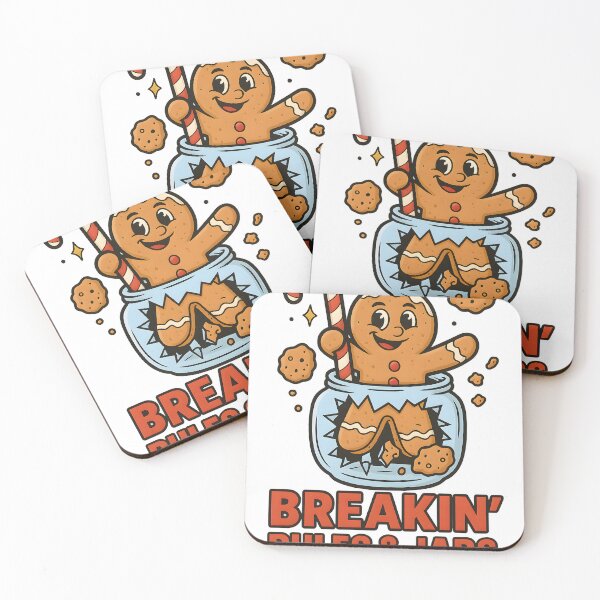 Item preview, Breakin’ Rules & Jars – Funny Gingerbread Art designed and sold by SoulenCify.