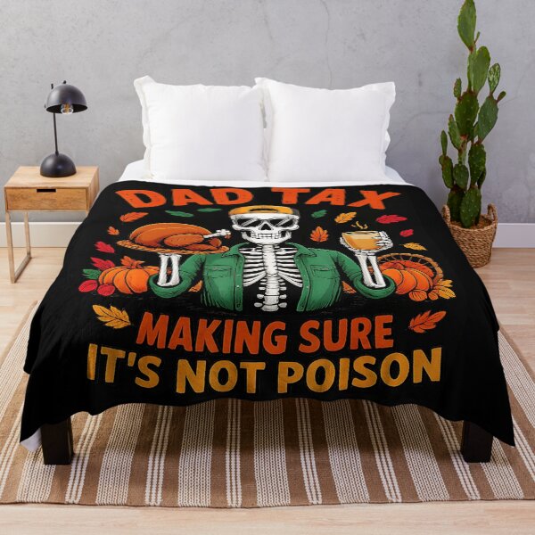 Item preview, Funny Thanksgiving Dad Tax Skeleton Turkey Day Food Joke designed and sold by JEFDodsonArt.