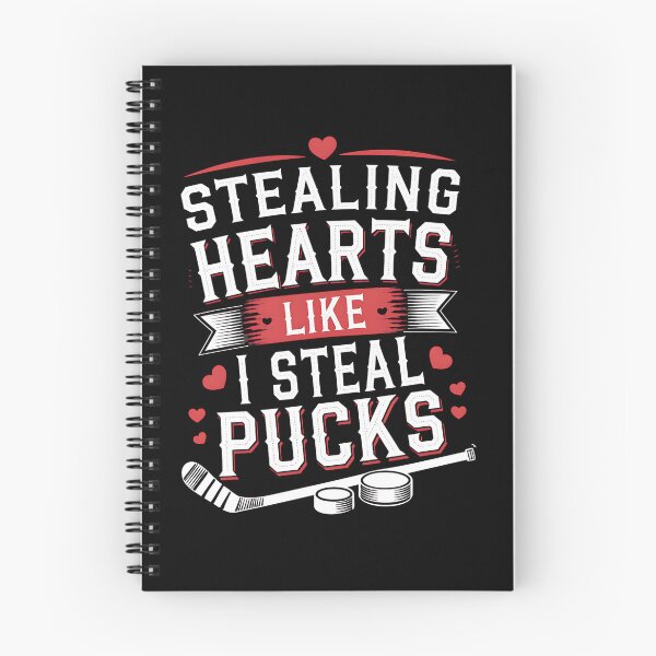 Item preview, Stealing Hearts Like I Steal Pucks T-Shirt | Funny Hockey Valentine's Day Gift designed and sold by pkk72.