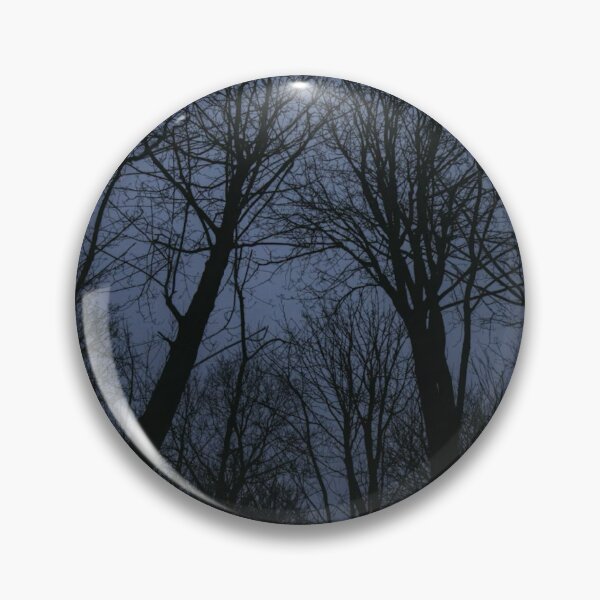 Item preview, Silhouette Trees In A Blue Night Sky Photographic Print designed and sold by Mother-Nature65.