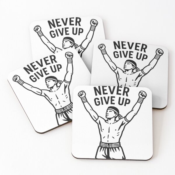 Item preview, Muay Thai Fighter – Never Give Up | Motivational Martial Arts Design designed and sold by The-Dodos.