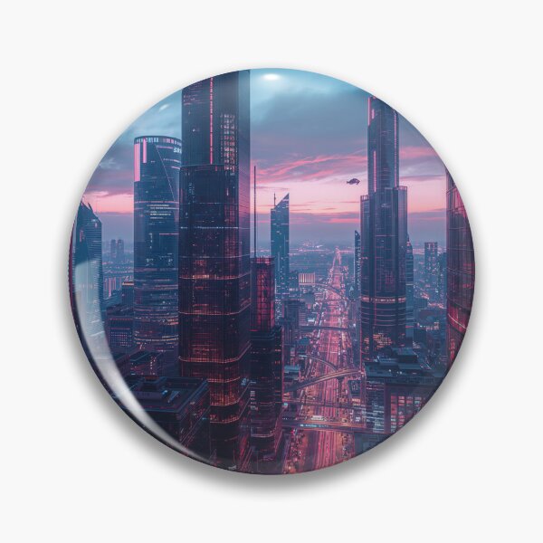 Item preview, Neon Sunset Megacity designed and sold by SoftgroveStudio.