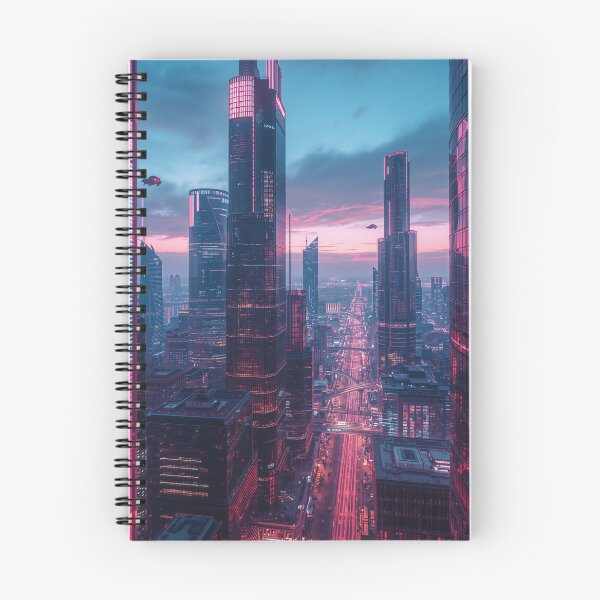 Item preview, Neon Sunset Megacity designed and sold by SoftgroveStudio.