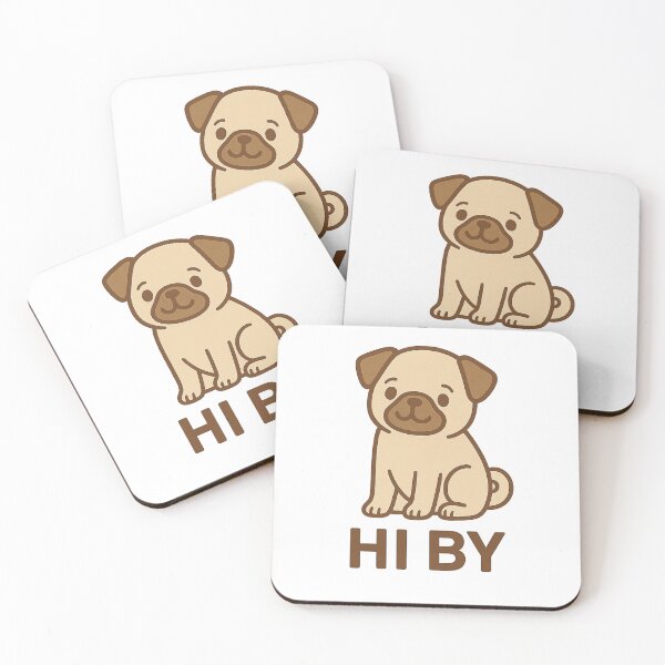 Item preview, HI BY Minimal Pug designed and sold by VibeLab_Art.