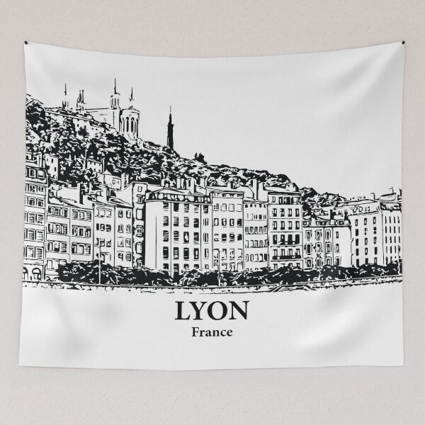 Item preview, Lyon - France designed and sold by Lakeric Cityscapes.