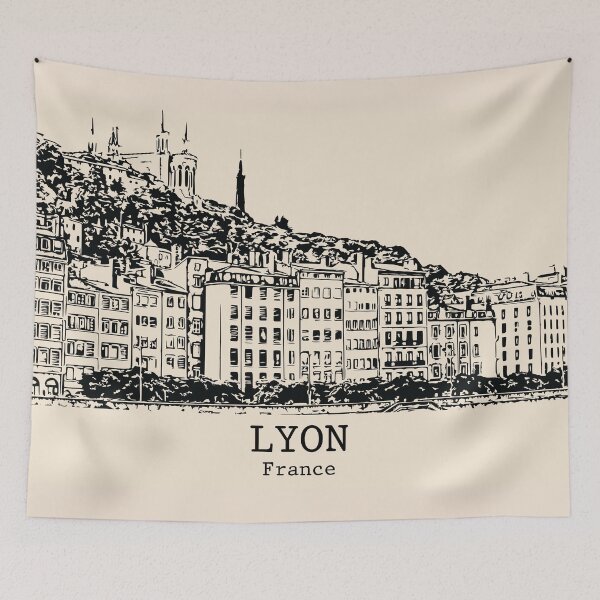 Item preview, Lyon - France designed and sold by Lakeric Cityscapes.