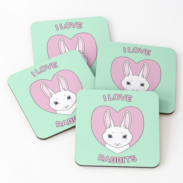 Item preview, I LOVE RABBITS designed and sold by HugSomeNettles.