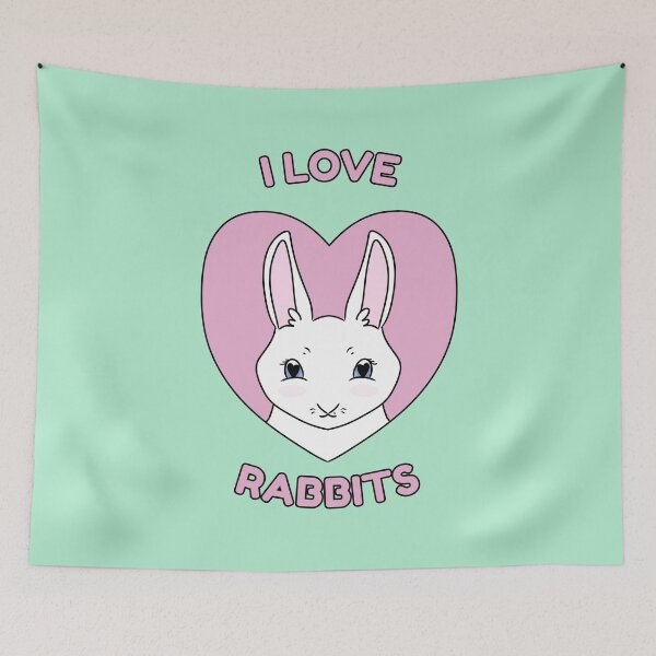 Item preview, I LOVE RABBITS designed and sold by HugSomeNettles.