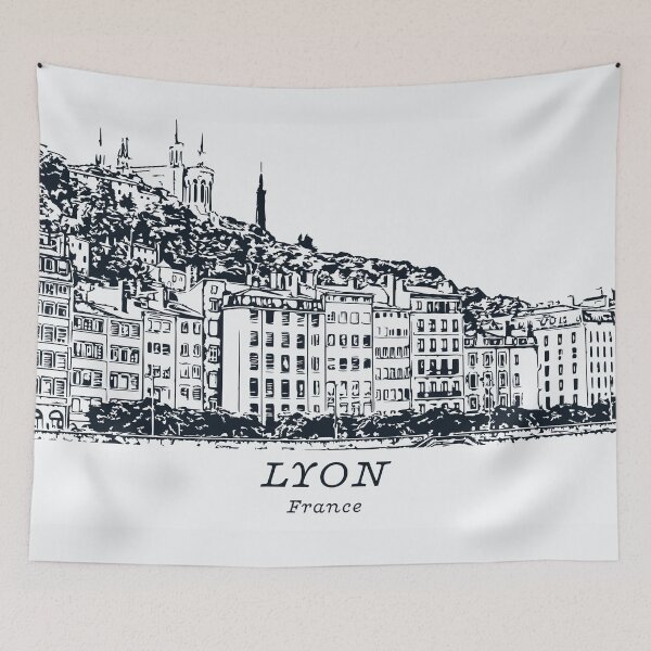 Item preview, Lyon - France designed and sold by Lakeric Cityscapes.