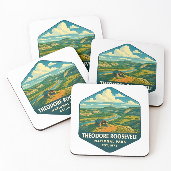Item preview, Pegatina del Parque Nacional Theodore Roosevelt designed and sold by Ismeal Von.