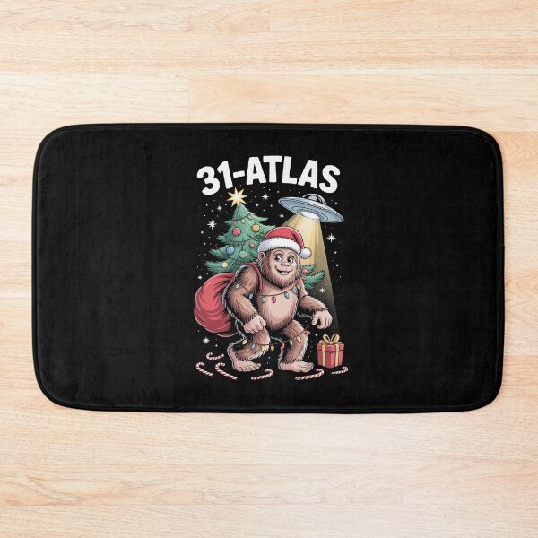 Item preview, Christmas Yeti T-Shirt, Bigfoot UFO Abduction, Holiday Sasquatch Gift, Xmas Tree Lights, Funny Alien T-Shirt, Festive Cryptid Tee designed and sold by SuperAndSocial.