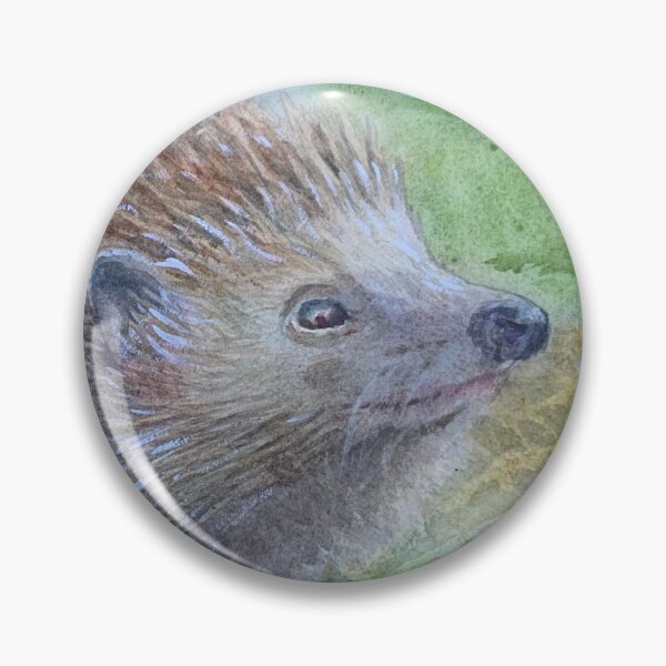 Item preview, Hedgehog in forest, hand-painted watercolour designed and sold by Bmoony.