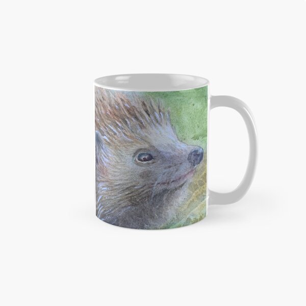 Item preview, Hedgehog in forest, hand-painted watercolour designed and sold by Bmoony.