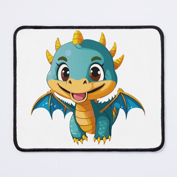 Item preview, Cute Little Flying Blue Baby Dragon designed and sold by Art-Horizon.