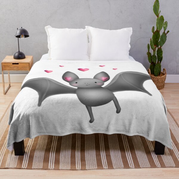 Item preview, Cute Baby Bat with Hearts – Valentine’s Day Design designed and sold by LiudmylaMaika.