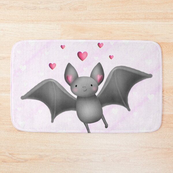 Item preview, Cute Baby Bat with Hearts – Valentine’s Day Design designed and sold by LiudmylaMaika.