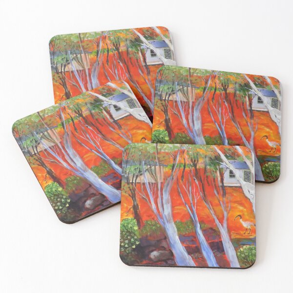 Item preview, Ibis bird and Ghost gum trees, in Australia designed and sold by T43ndrews.