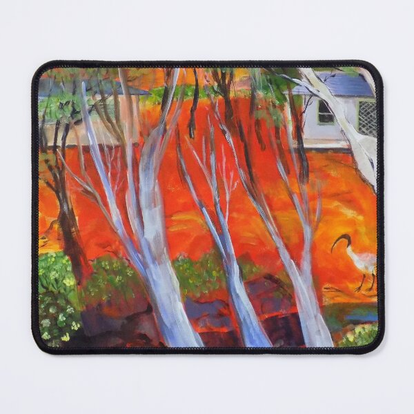 Item preview, Ibis bird and Ghost gum trees, in Australia designed and sold by T43ndrews.
