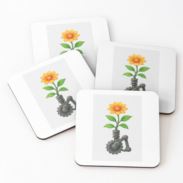 Item preview, Mechanical Blossom: Flower Powered by Gears" designed and sold by Byarasstudio.
