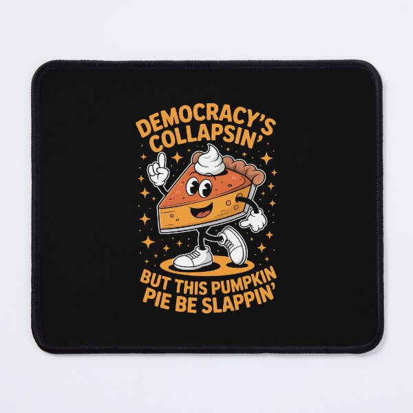 Item preview, Funny Pumpkin Pie T-Shirt, Democracy Collapsing Shirt, Retro Cartoon Tee, Thanksgiving Shirt, Trending Shirt, Fall Apparel designed and sold by SuperAndSocial.
